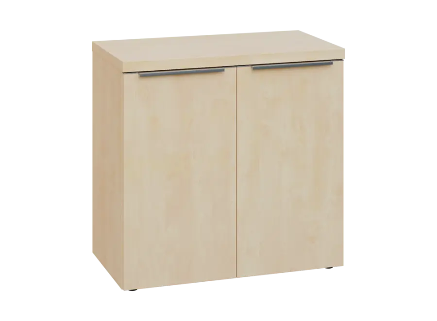 SIN 2 - 8D kancelářská skříň, 2-dveřová, 770x800x400, bříza světlá